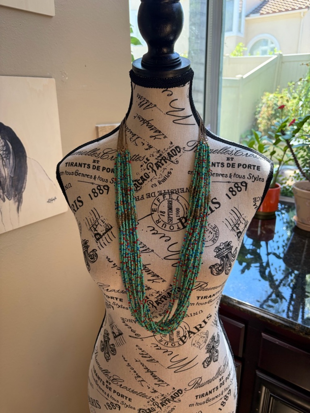 Multi-Strand Beaded Necklace